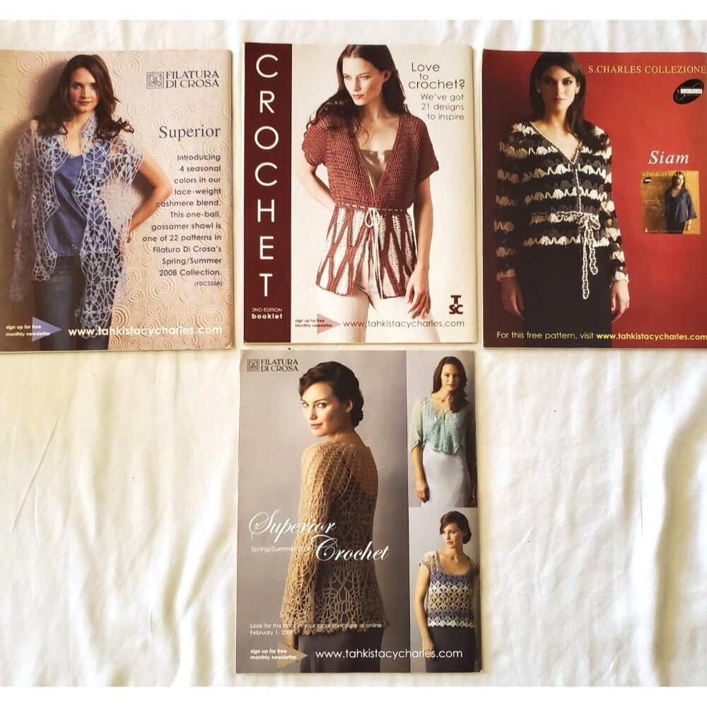 Interweave Crochet 2008 Magazine 4 Complete Spring Winter Summer Fall Projects - Picture 2 of 7